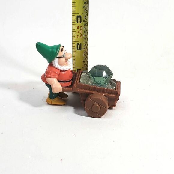 1993 Doc Dwarf's Diamond Cart Snow White and the Seven Dwarfs McDonald's Happy M - Picture 4 of 5